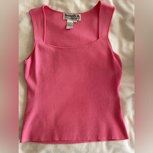 Joseph A Pink Fitted Tank Top Camisole